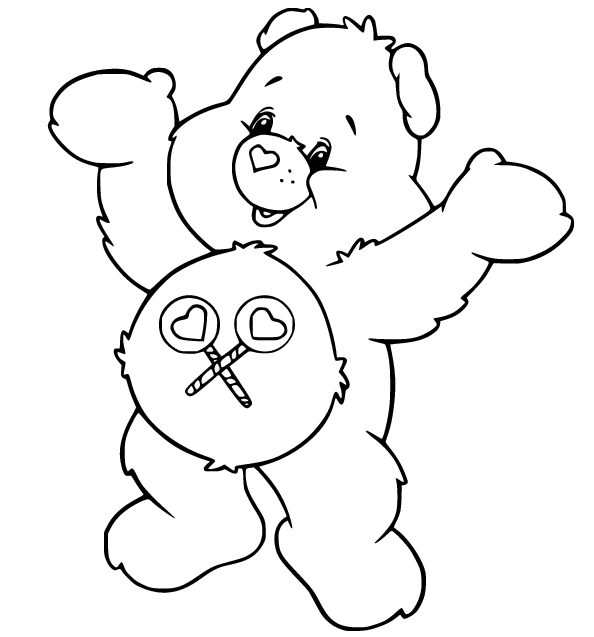 Care bears coloring pages printable for free download