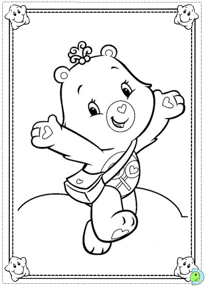 Care bears coloring page