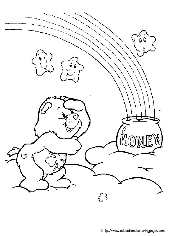 Carebears coloring pages free for kids