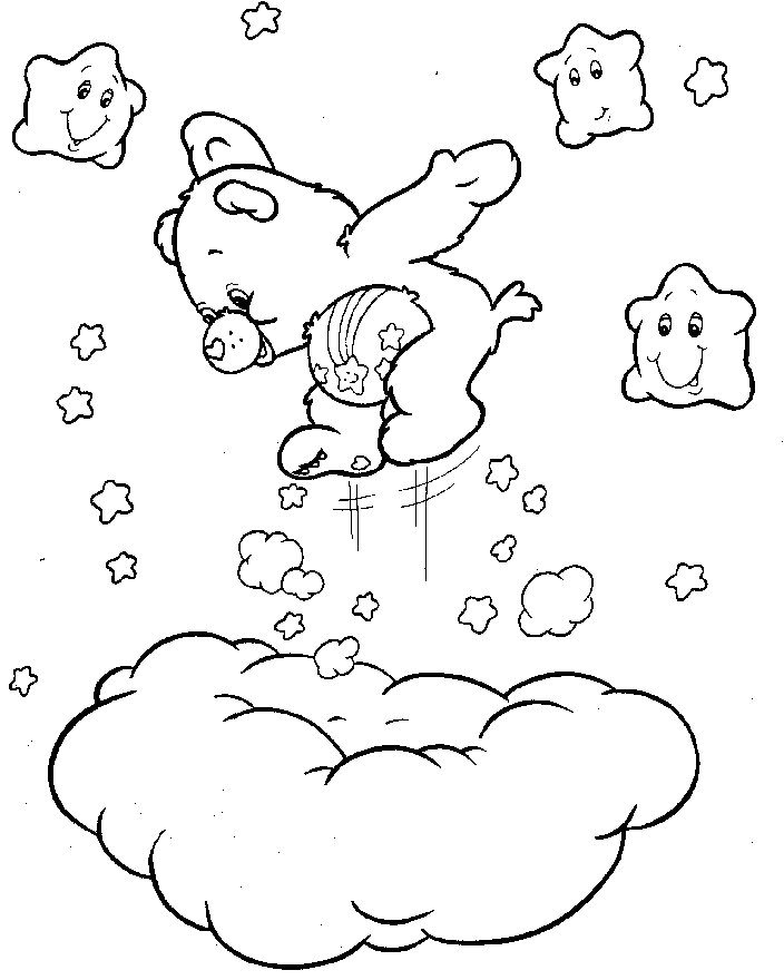 Care bears coloring book pages