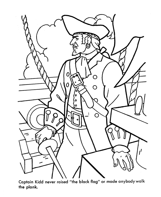 Bluebonkers caribbean pirates of the sea coloring pages