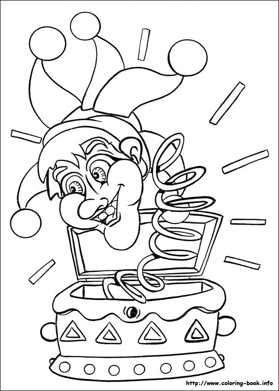 Carnival coloring picture