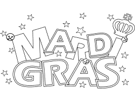 Mardi gras and carnival coloring pages and printable activities