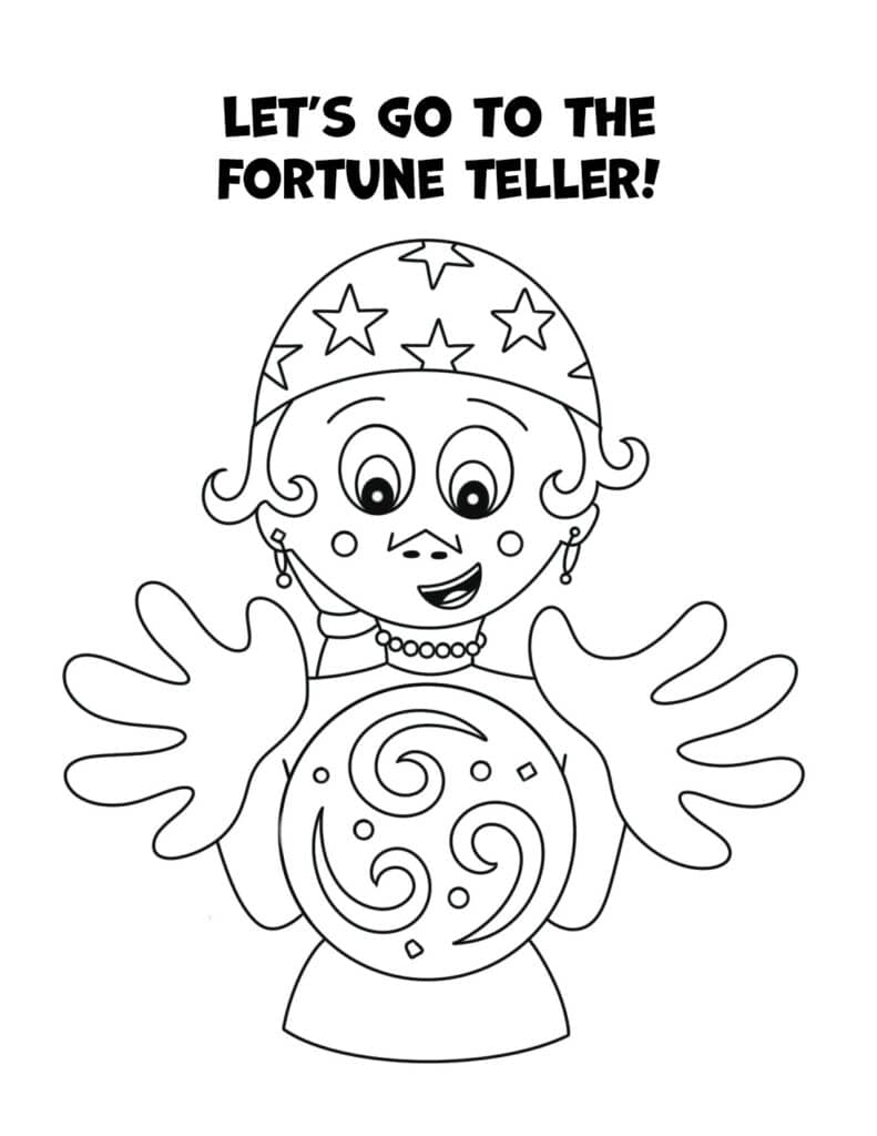 Free carnival coloring pages â the hollydog blog