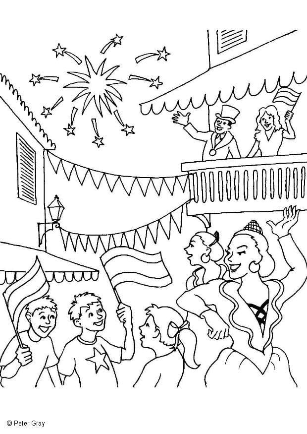 Coloring page carnival