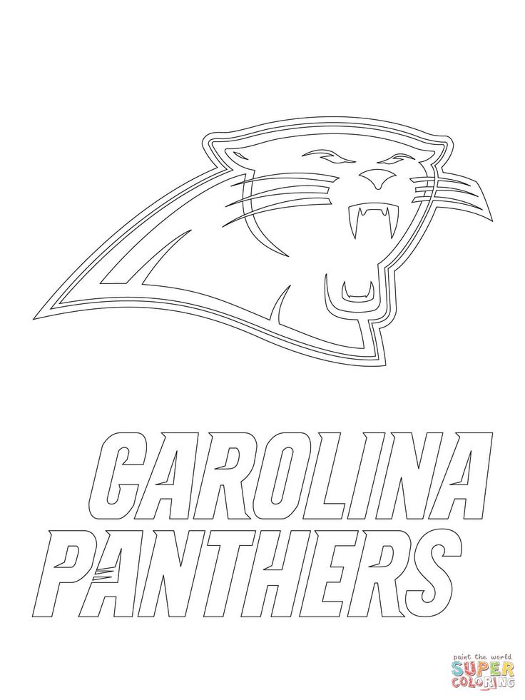 Carolina panthers logo coloring page free printable coloring pages carolina panthers logo sports coloring pages carolina panthers