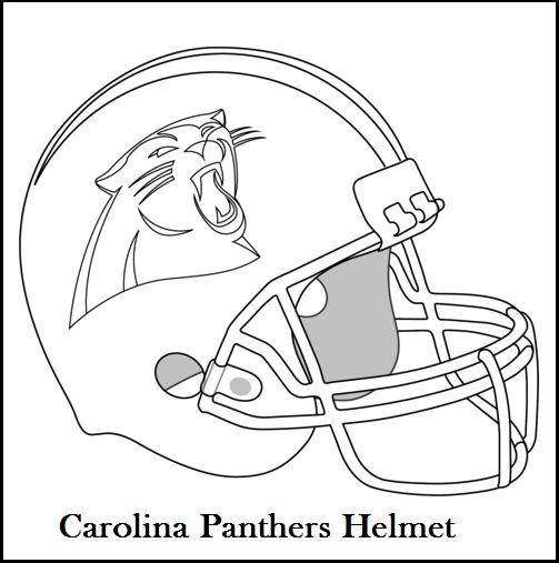 Carolina panthers helmet coloring and drawing page carolina panthers helmet flag coloring pages football coloring pages