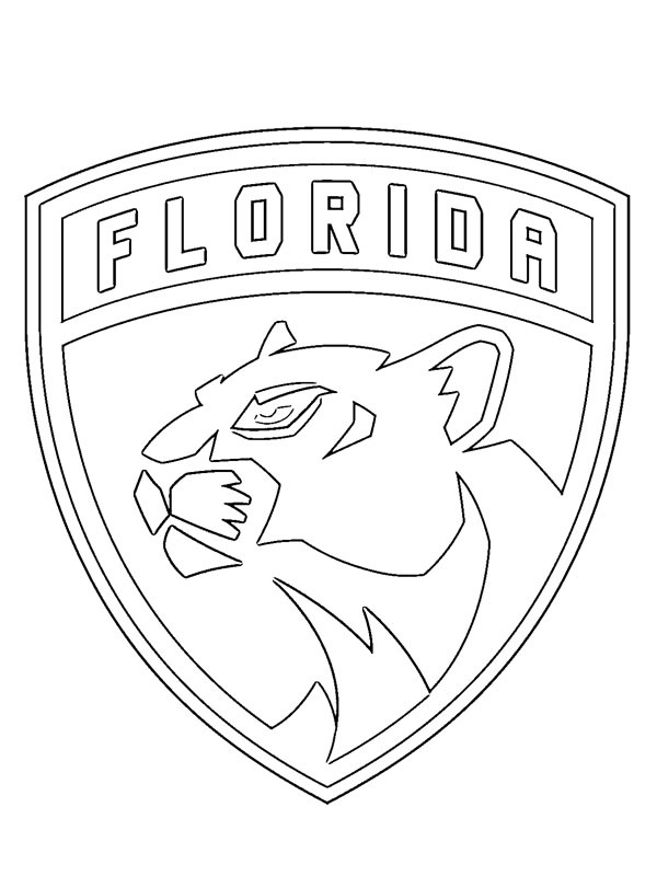 Florida panthers coloring page