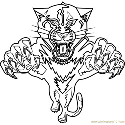 Panthers coloring pages for kids