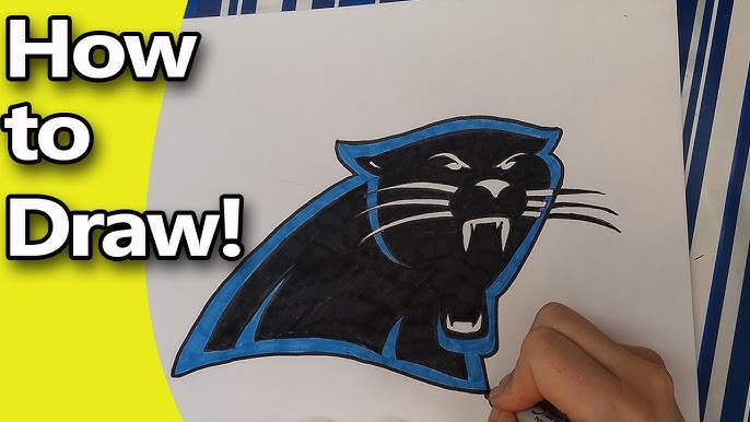 How to draw the carolina panthers logo nfl tea