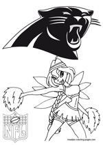 Carolina panthers coloring pages