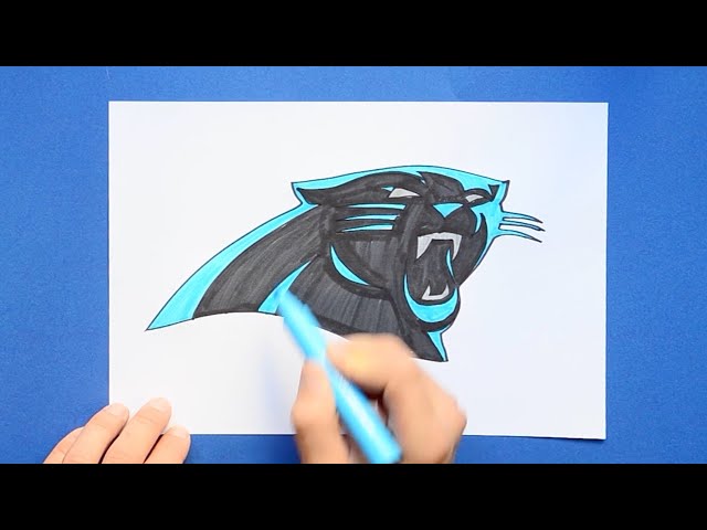 How to draw the carolina panthers logo nfl tea