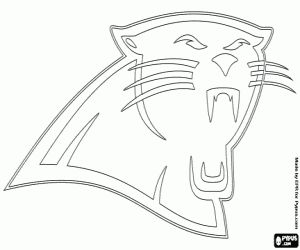 Nfl logos coloring pages printable games carolina panthers logo carolina panthers panther logo