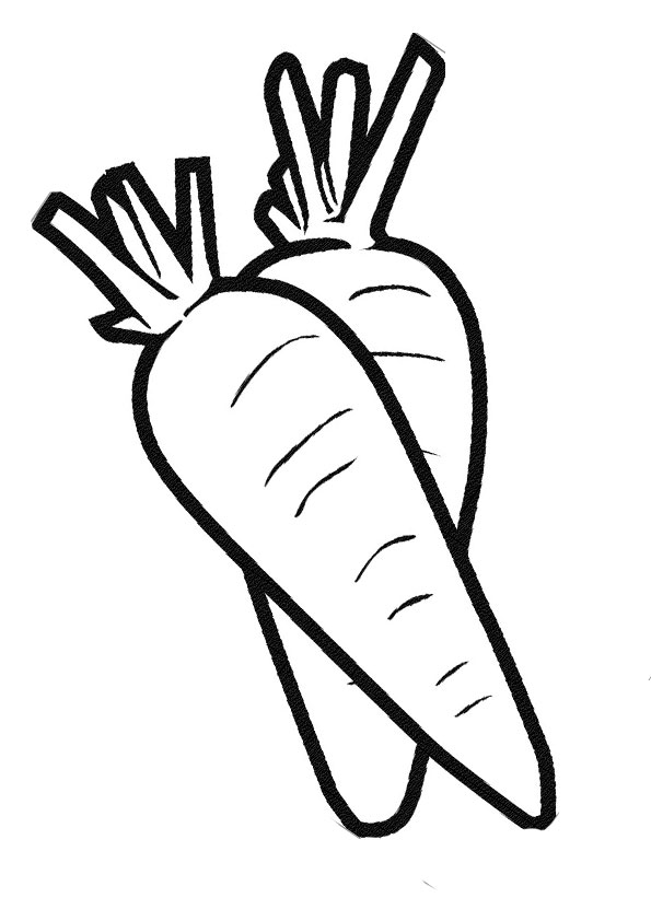 Coloring pages carrot coloring page for kids