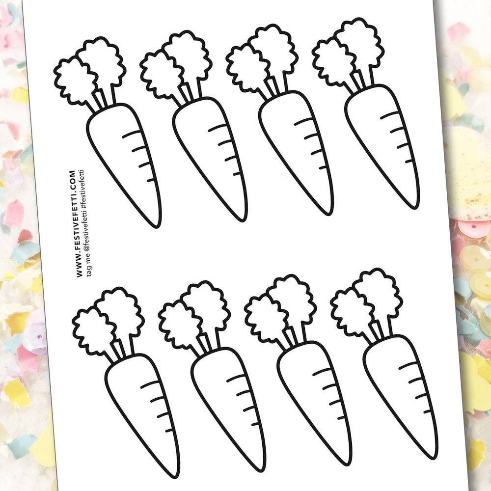 Carrots coloring page