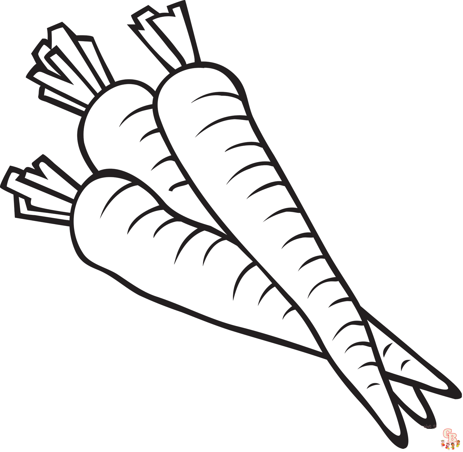 Free printable carrot coloring pages for kids