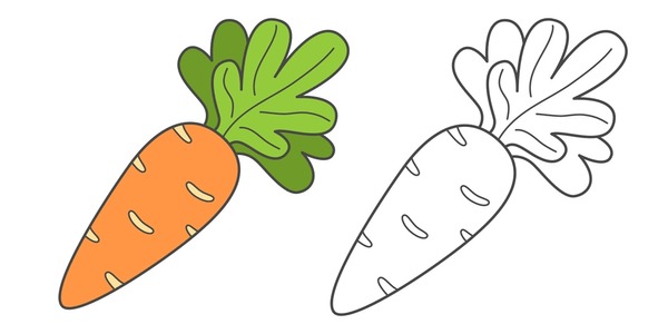 Thousand carrot coloring book royalty