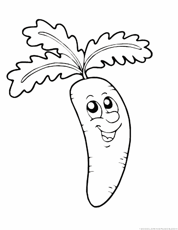 Coloring pages carrot coloring pages for kids