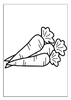 Inspire imagination printable carrots coloring pages for kids tpt