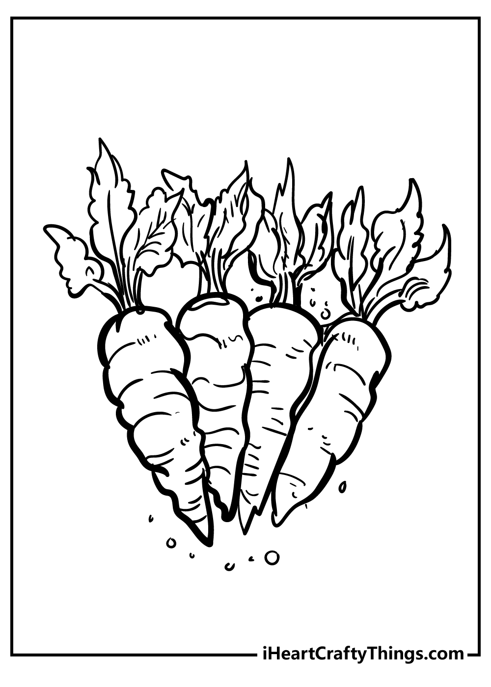 Vegetables coloring pages free printables