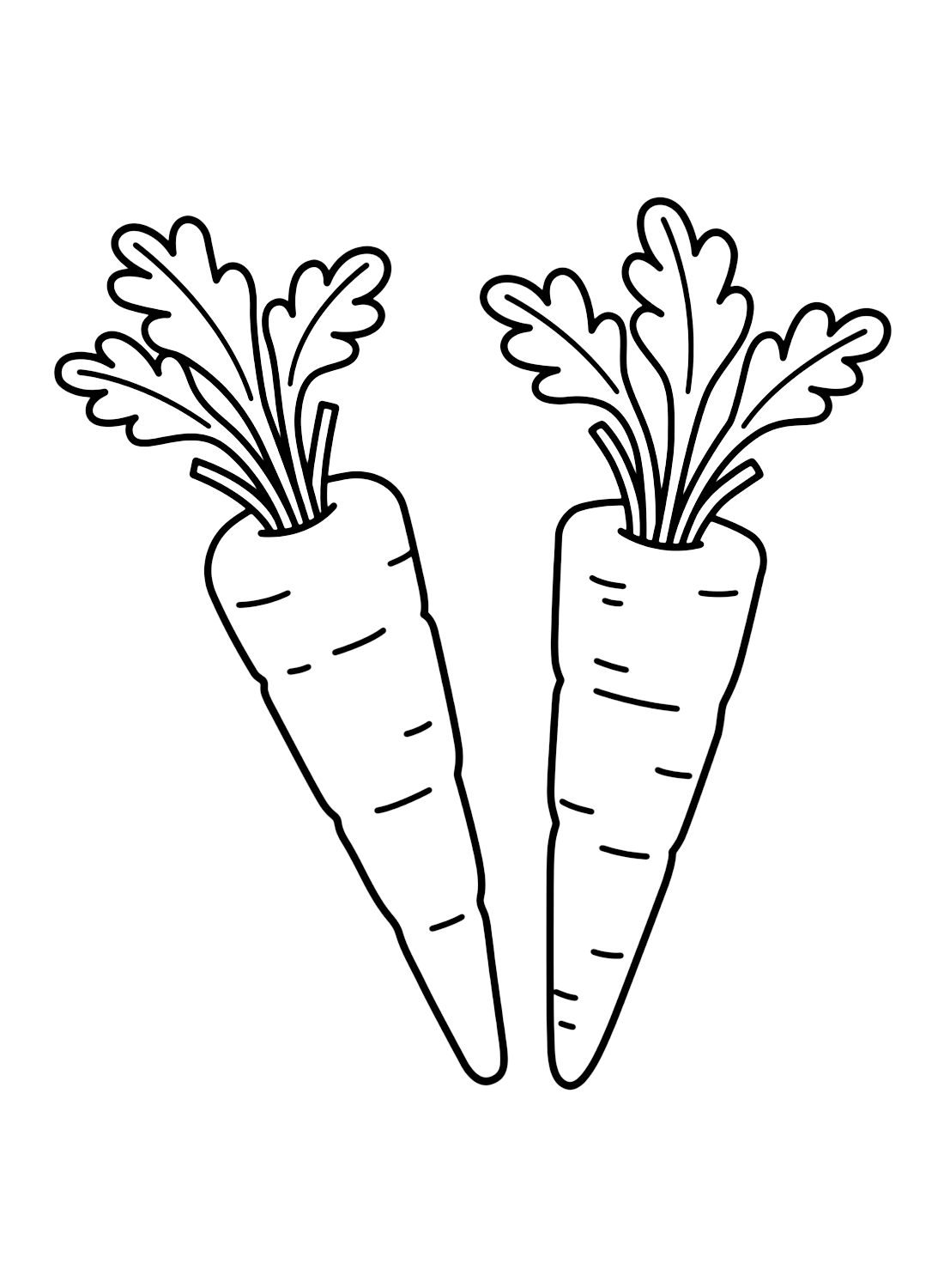 Carrot coloring pages