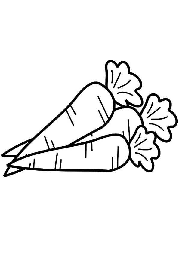 Coloring pages carrot coloring page