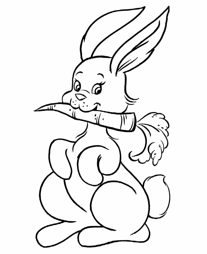 Easter bunny coloring pages carrot bunny printable easter bunny coloring page activity sheets