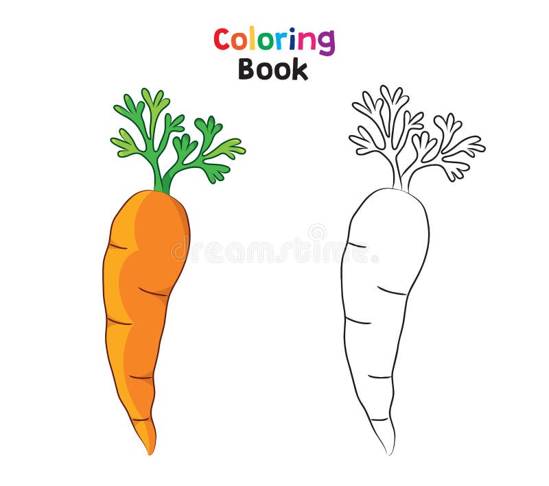 Carrots coloring stock illustrations â carrots coloring stock illustrations vectors clipart