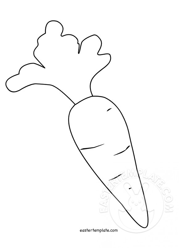 Printable carrot template