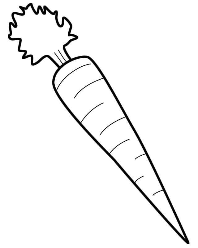 Carrot coloring pages