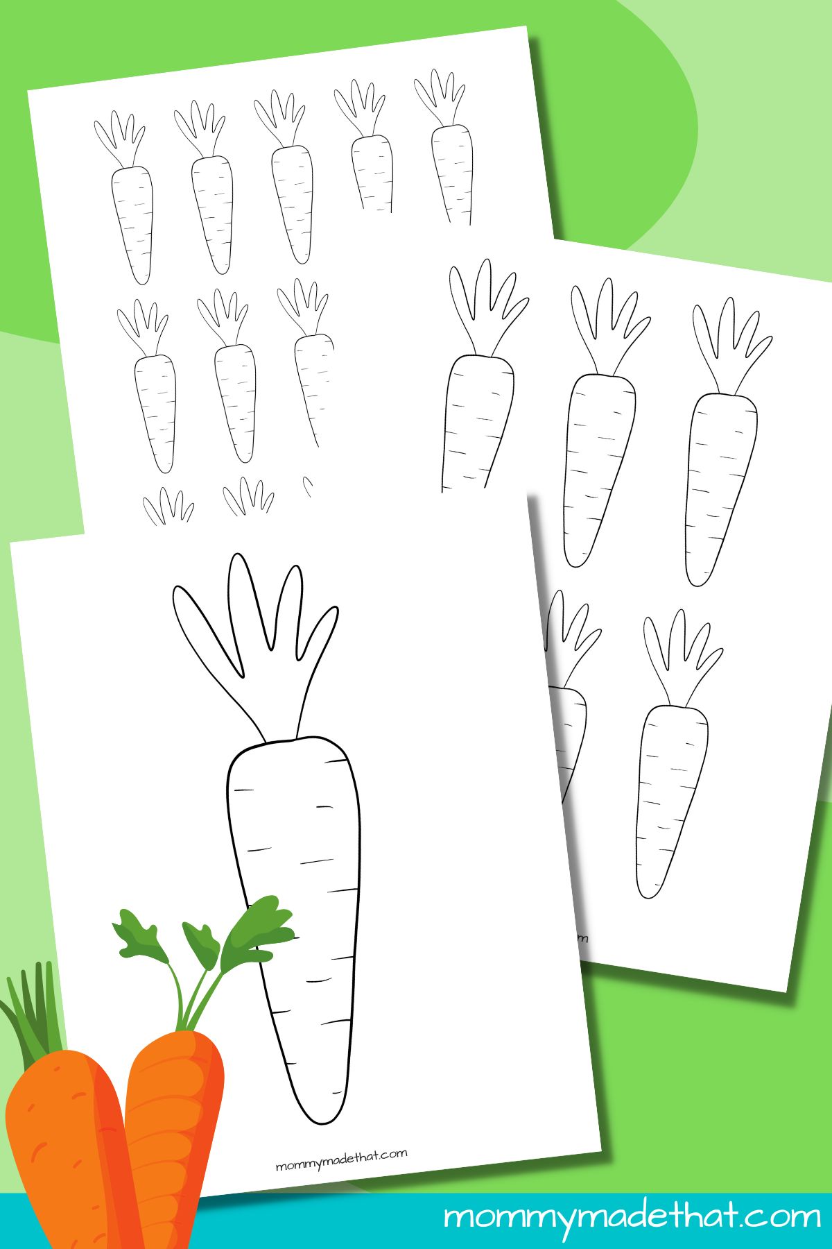 Carrot templates free printable outlines