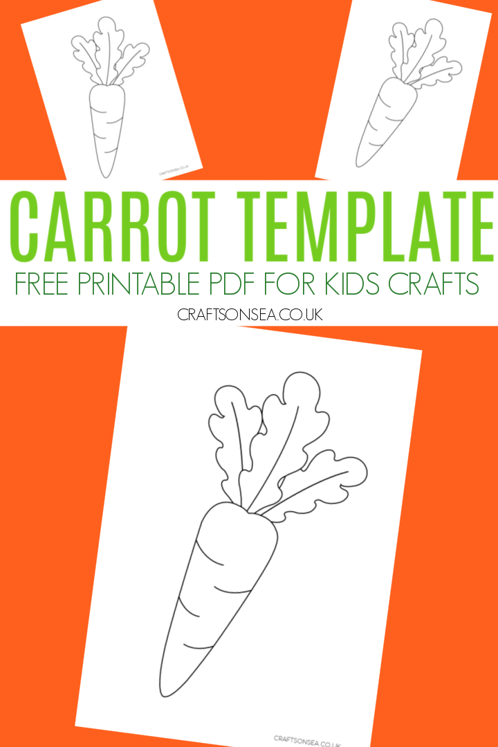 Free printable carrot template