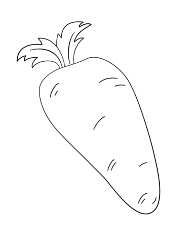 Carrot coloring page free printable coloring pages