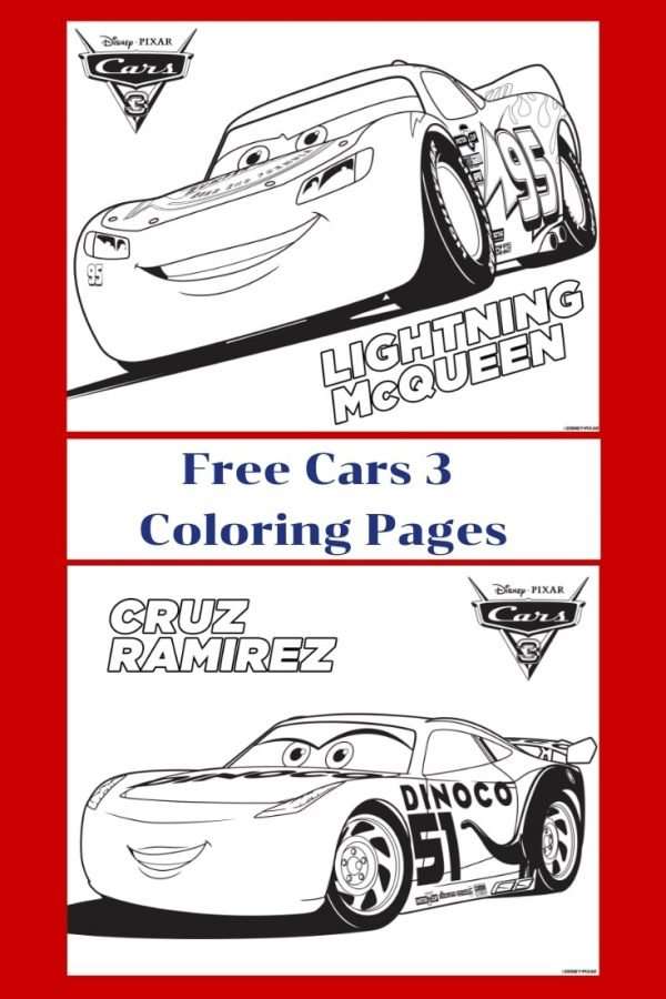 Cars free cars printable coloring pages