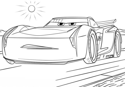 Jackson storm from cars coloring page from disney cars category select from printable crafts â disney coloring pages cars coloring pages coloring pages