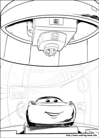 Updated lightning mcqueen coloring pages