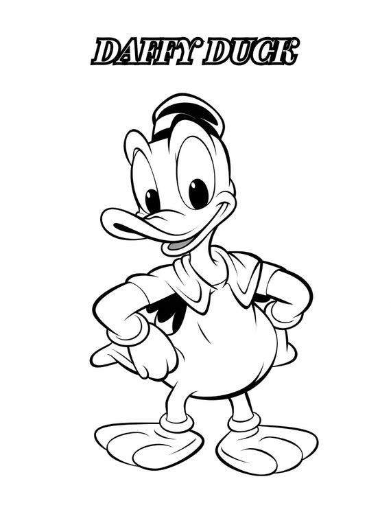 Cartoon famous characters coloring pages printable coloring page printable pdf instant downloadcoloring pages cartoon coloring pages
