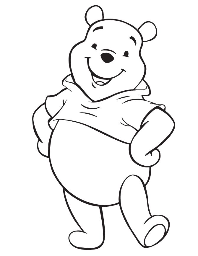 Free printable winnie the pooh coloring pages for kids disney character drawings bear coloring pages cartoon coloring pages