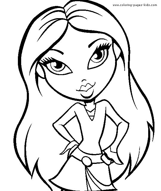Bratz color page cartoon characters coloring pages color plate coloring sheetprintable coloring pictuâ cartoon coloring pages coloring pages cartoon drawings