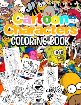 Cartoon characters cartoon coloring pages for kids
