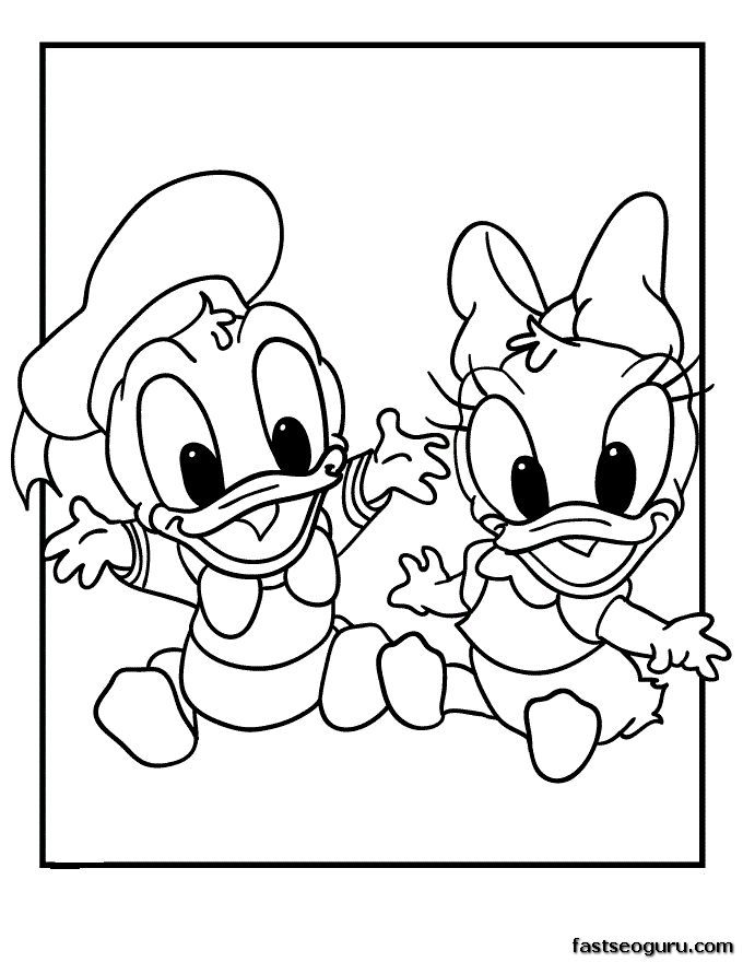 Babydisneycoloringpages duck baby disney coloring pages