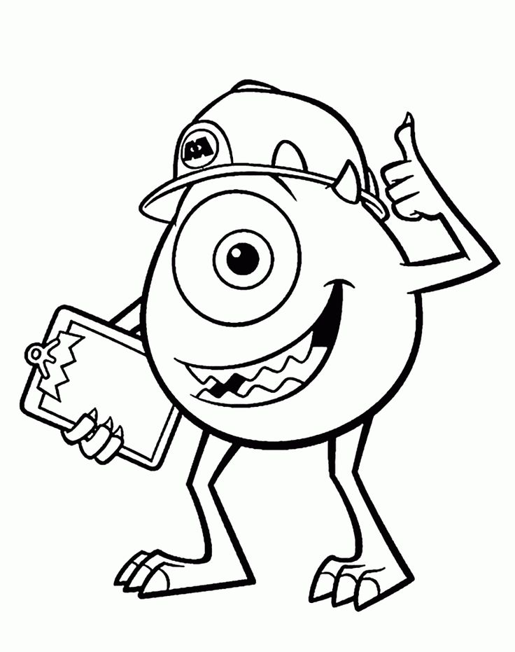 Monsters university coloring pages