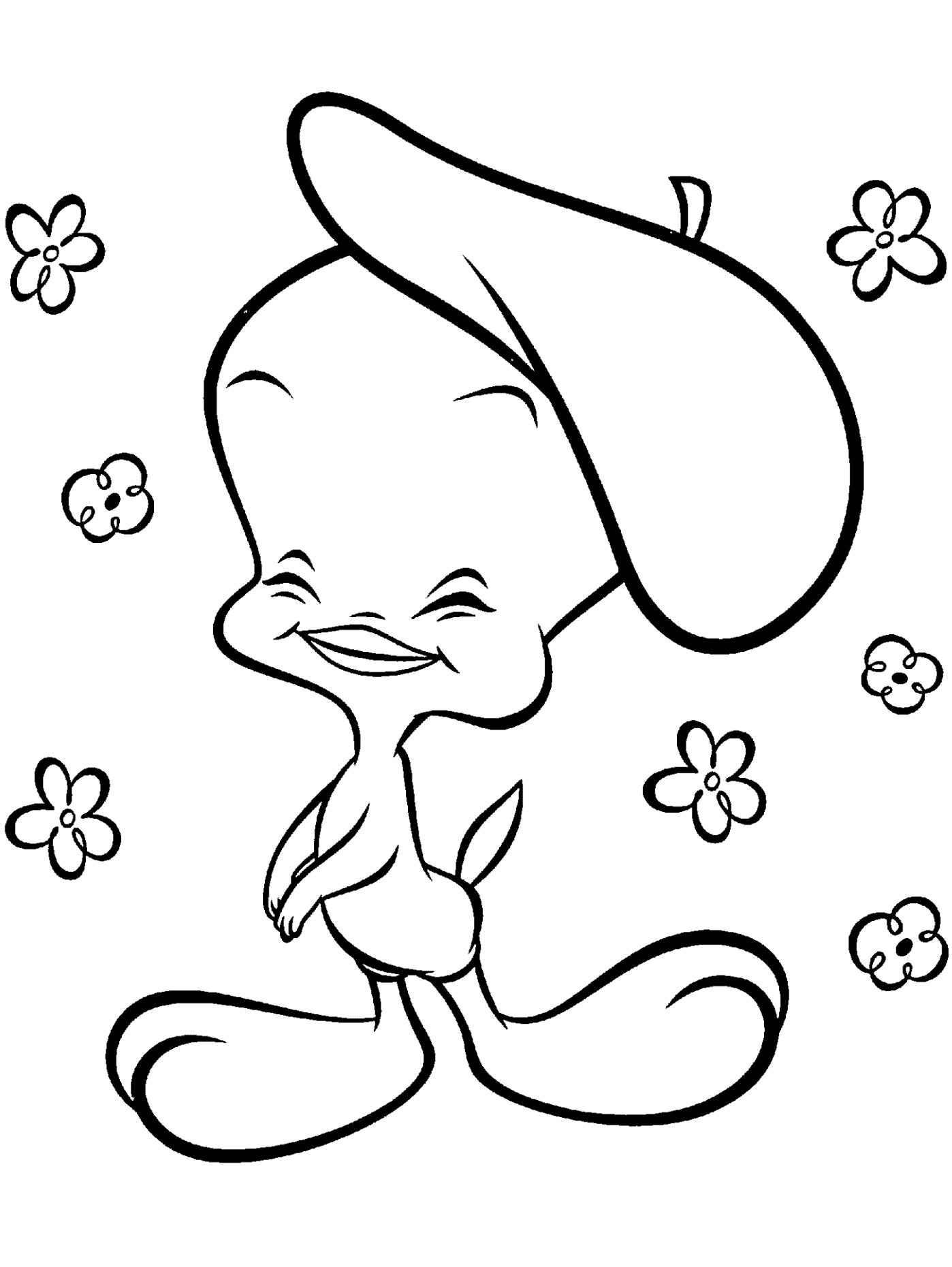 Free printable tweety bird coloring pages for kids