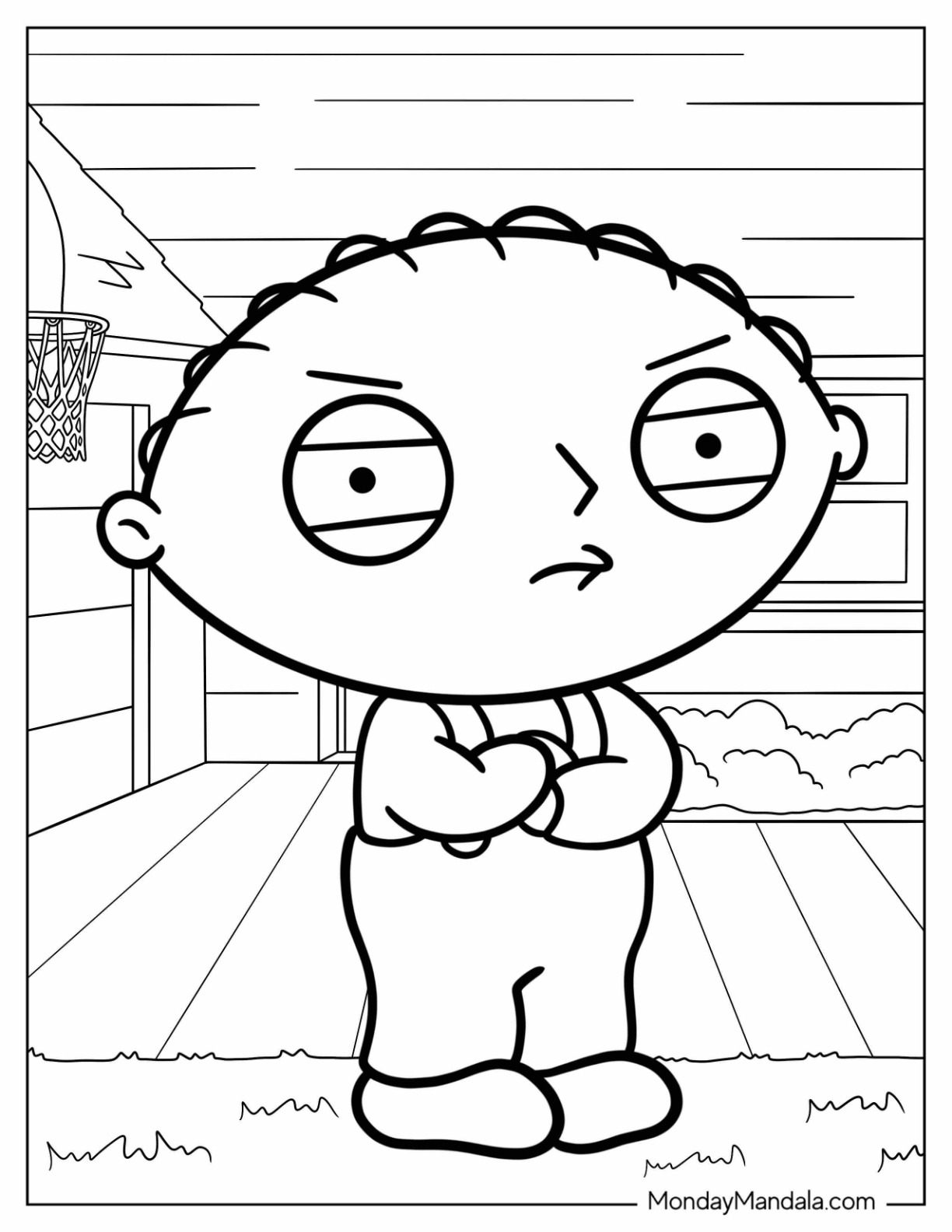 Cartoon coloring pages free pdf printables