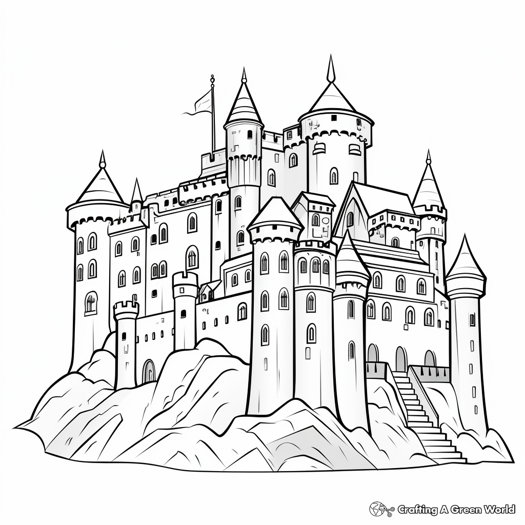 Medieval coloring pages