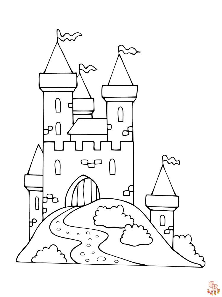 Castle coloring pages