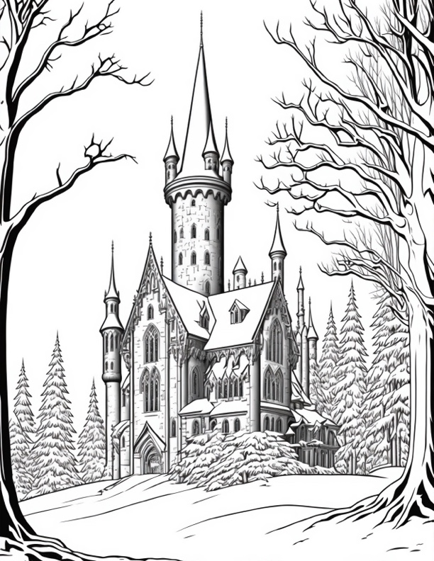 Castle coloring pages