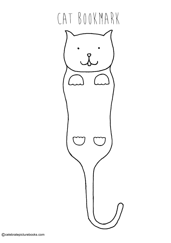 Cat bookmark craft