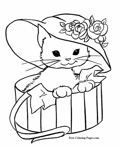 Coloring pages of cats