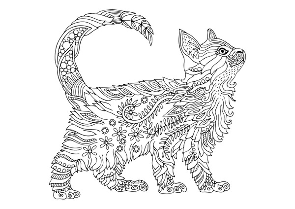 Thousand cat adult coloring pages royalty